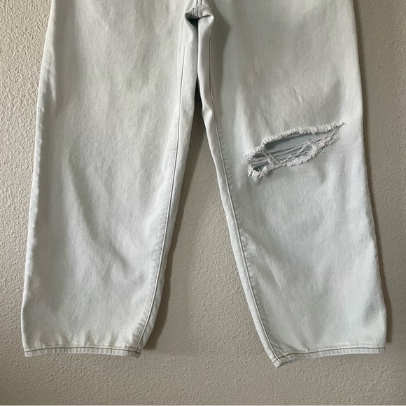 Levi's Ribcage Straight Ankle Jeans Women's 29 Light Blue Wash Ripped Distressed - Picture 3 of 15